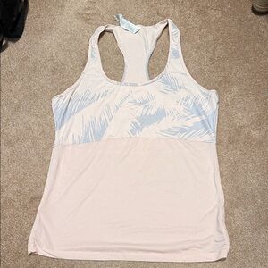 Fabletics Light Pink and gray Tank Top size L